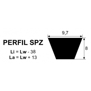 CORREA TRAPECIAL SPZ-750