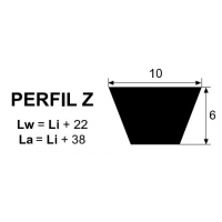 CORREA 381/403 TRAPECIAL Z-15