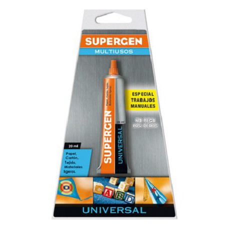 Adhesivo de contacto universal 20ml blister SUPERGEN