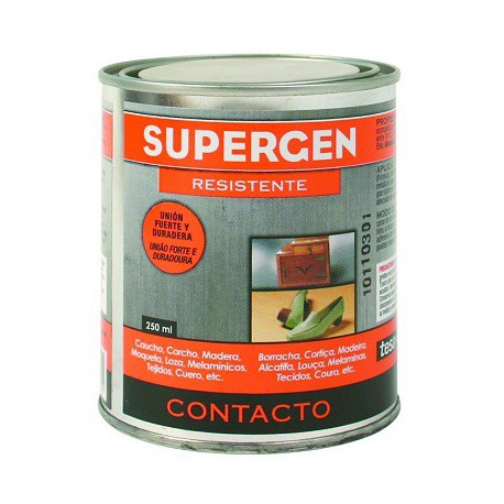 Adhesivo de contacto envase 250ml amarillo SUPERGEN