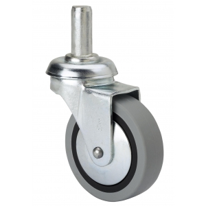 Rueda giratoria 1-0178 60Øgoma gris con espiga macho 40kg m ALEX