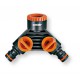 Conexion toma doble 3/4-1/2" blister CLABER