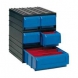 Módulo gavetas aplilables 5 cajones 300/5 negro-azul TAYG