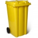 Contenedor basura 240 litros 2 ruedas amarillo 