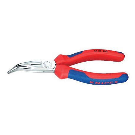 Alicate de montaje 160mm bocas curvas con filos de corte KNIPEX