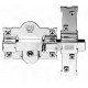Cerrojo 101R/105 bombin redondo Ø27x70mm niquelado FAC