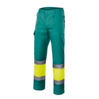 PANTALON ALTA VISIBILIDAD 156-120 AMARILLO/VERDE