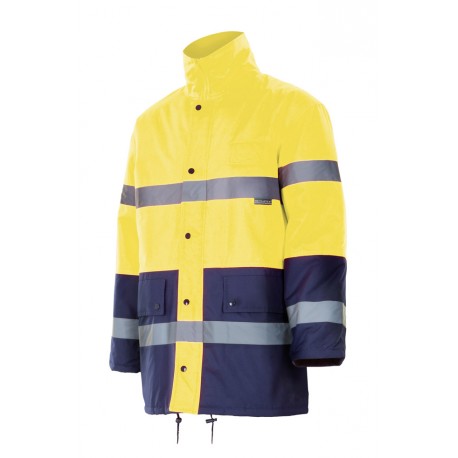 PARKA ALTA VISIBILIDAD 166-70 AMARILLO/MARINO