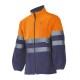 CHAQUETA POLAR 183-210 NARANJA/AZUL