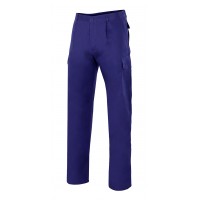Pantalon multibolsillos 343-9 algodon azulina