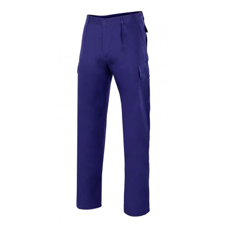 Pantalon multibolsillos 343-9 algodon azulina