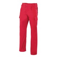 Pantalon multibolsillos 345-12 rojo