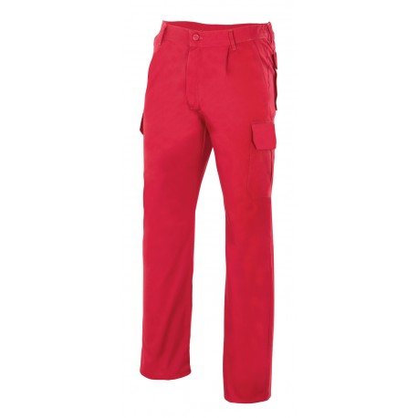 Pantalon multibolsillos 345-12 rojo