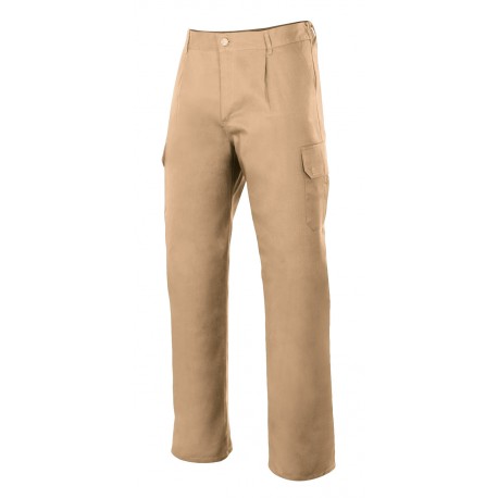 Pantalon multibolsillos 345-6 beige