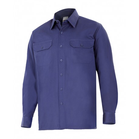 Camisa manga larga 533-1 azul marino
