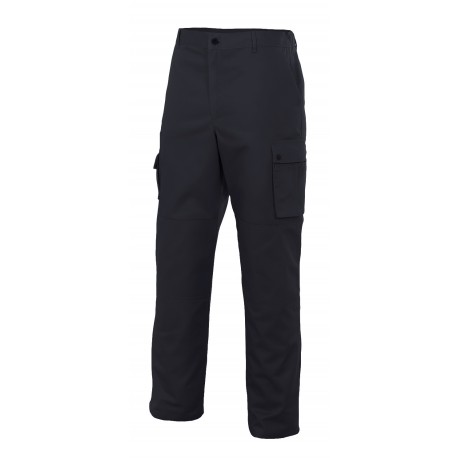 Pantalón multibolsillos refuerzo de tejido NIQUEL-0 negro