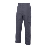 Pantalón multibolsillos refuerzo de tejido NIQUEL-8 gris