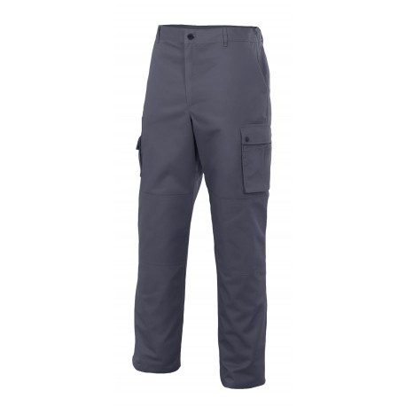 Pantalón multibolsillos refuerzo de tejido NIQUEL-8 gris