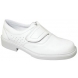 Zapato londres velcro blanco liso O1 PANTER