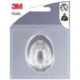 Gancho adhesivo plastico gris ovalado L (pack 1) 3M