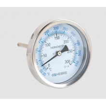 Termometro bimetalico Ø100 1/2" 300ºc bulbo posterior 100m GENEBRE