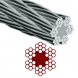 Cable acero galvanizado 6x7+1 2mm (rollo 500m) 