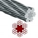 Cable acero galvanizado 6x7+1 3mm(rollo 1000m) 