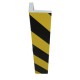 Protector negro amarillo 750x150mm PU7325NJ 