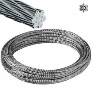 Cable acero inoxidable 7x7+0 4mm  (100 metros) 