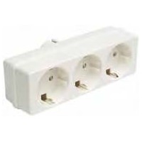 Regleta adaptador 3 vias schuko 3210 AMIG