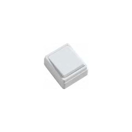 Pulsador de sobreponer 10A blanco simple 3830 AMIG