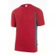 Camiseta manga corta 105501 12-8 rojo/gris VELILLA