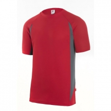 Camiseta manga corta 105501 12-8 rojo/gris VELILLA