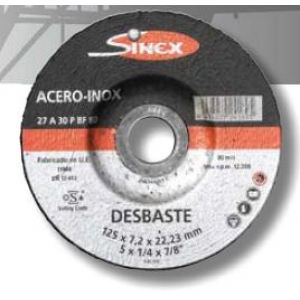 Disco desbaste E-230x7 A-PSF-AS (5 unidades) SINEX