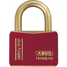 Candado T84MB/40 inox rojo ABUS