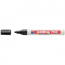 Rotulador negro 750 marcador de tinta opaca EDDING