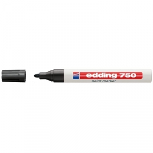 Rotulador 750 marcador de tinta opaca brillante negro EDDING - Ferretería  Campollano