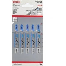 Hoja sierra de calar T 118 G (blister 5 uds) BOSCH