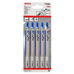 Hoja sierra de calar metal T 318 A (5 uds) BOSCH