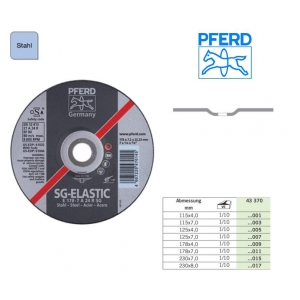 Disco de desbaste E 115-7 A 24 R SG/22,23 (5 unidades) PFERD