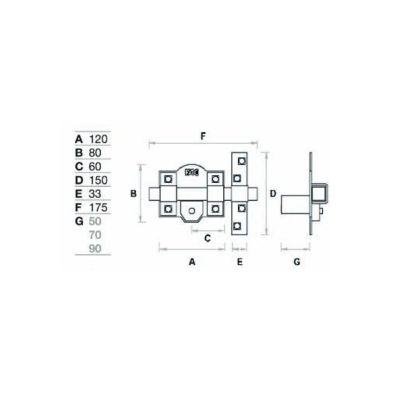 Comprar Cerrojo 301R/80 especial de FAC, precio de oferta