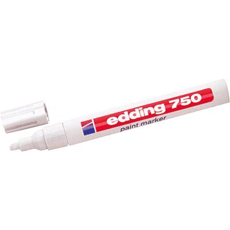 ROTULADOR EDDING 750. Marcador de tinta permanente en efecto lacado.  Resistente al agua, roces, etc. Ideal para todo tipo de superficies y  exteriores. P…