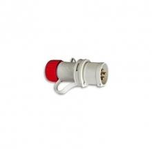 Clavija Cetac IP44 16A 3P+N+T 380V roja ASEIN