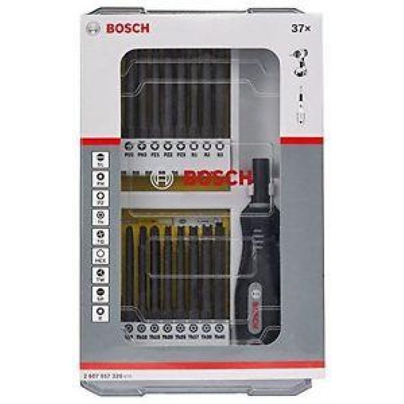 Juego puntas + destornillador set 37pzs SDB BOSCH 2607017320-879