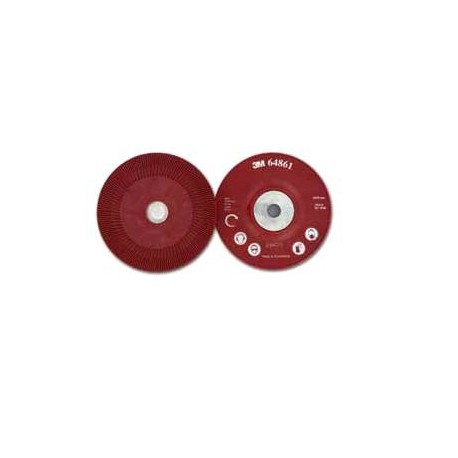 Plato soporte discos fibra 125mm rojo blando 3M
