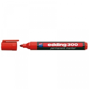 Rotulador permanente 300 rojo 1,5-3mm EDDING