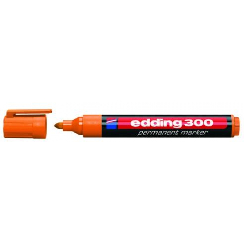 Rotulador permanente 300 naranja 1,5-3mm EDDING - Ferretería