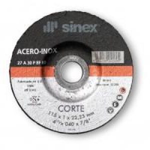 Disco corte hierro/inox 125x2.4 A-P EH (10 unidades) SINEX
