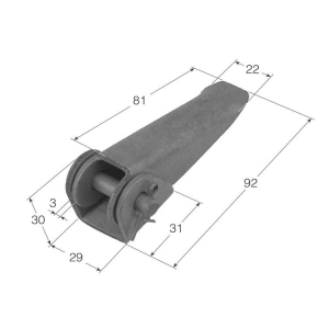 Bisagra de chapa BS-20 INMASA