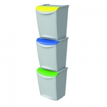 Cubo 24300 Azul reciclaje 25 l 340x300x423mm DENOX